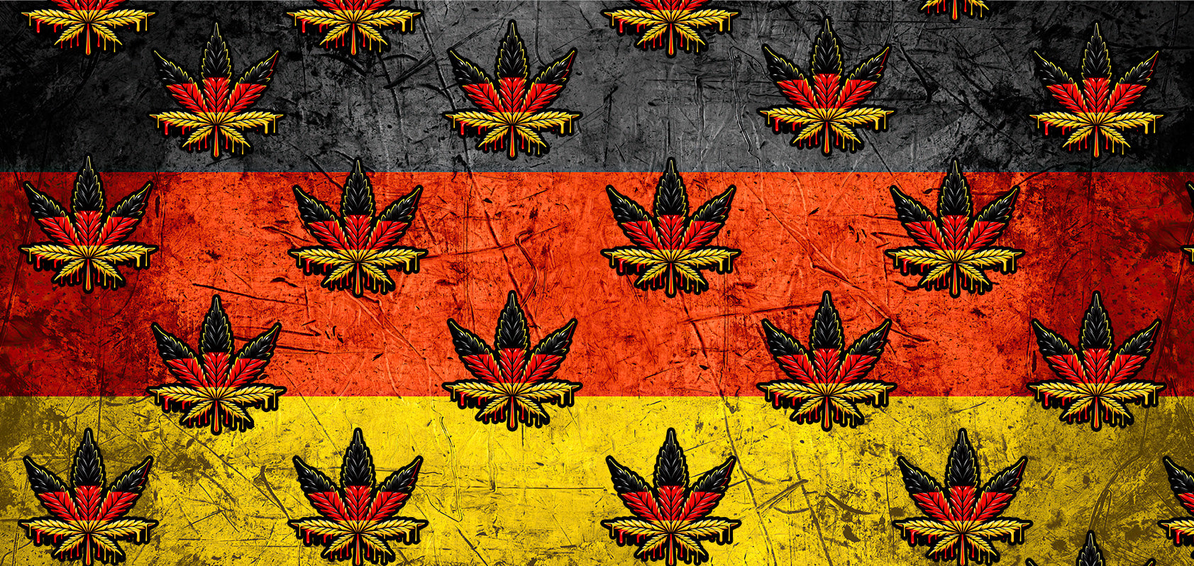 Vielfältige Auswahl an Bekleidung und Accessoires mit einzigartigen Cannabis-Designs, darunter T-Shirts, Hoodies, Taschen und mehr, gekennzeichnet durch kreative Darstellungen des Cannabis-Motivs in verschiedenen Stilen und Farben