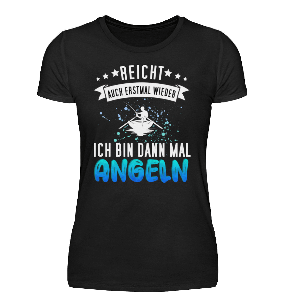 Damen T-Shirt | Lustiges Angler Design