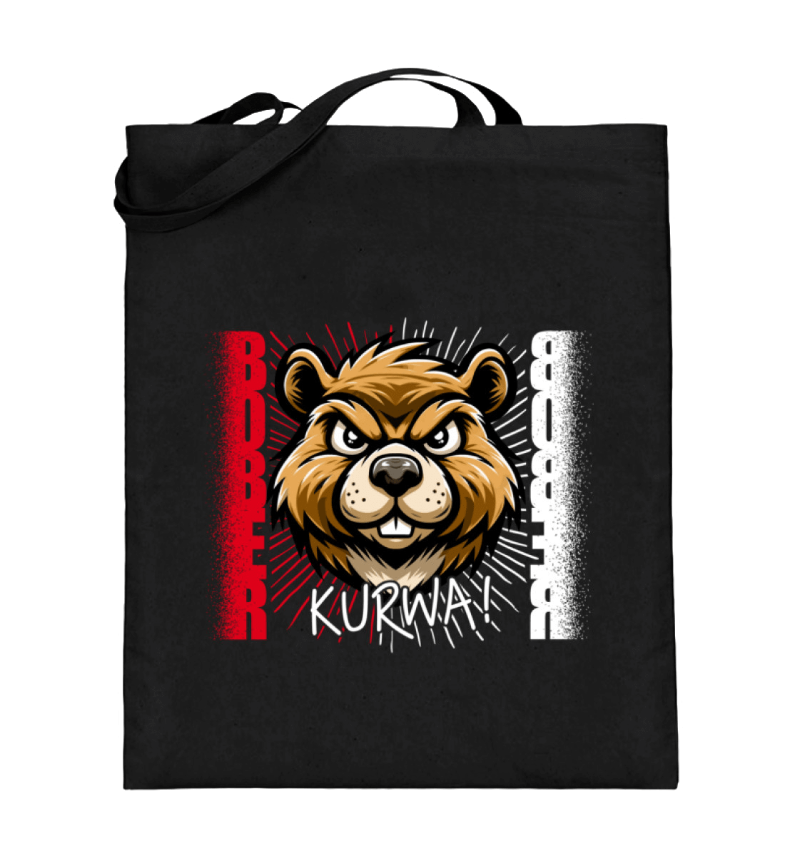 Premium Jutebeutel | BOBER - Lustiges Trenddesign