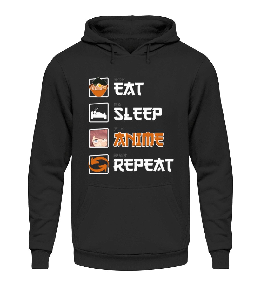 Anime & Manga Design | Herren Hoody by Pixdesign