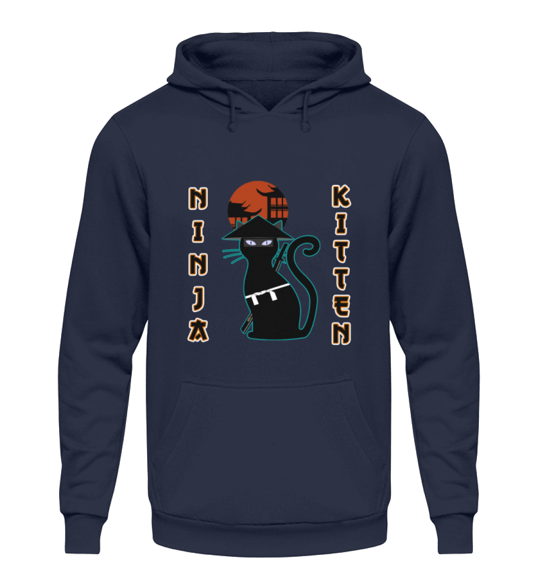 Ninja Katze | Herren Hoody by Pixdesign