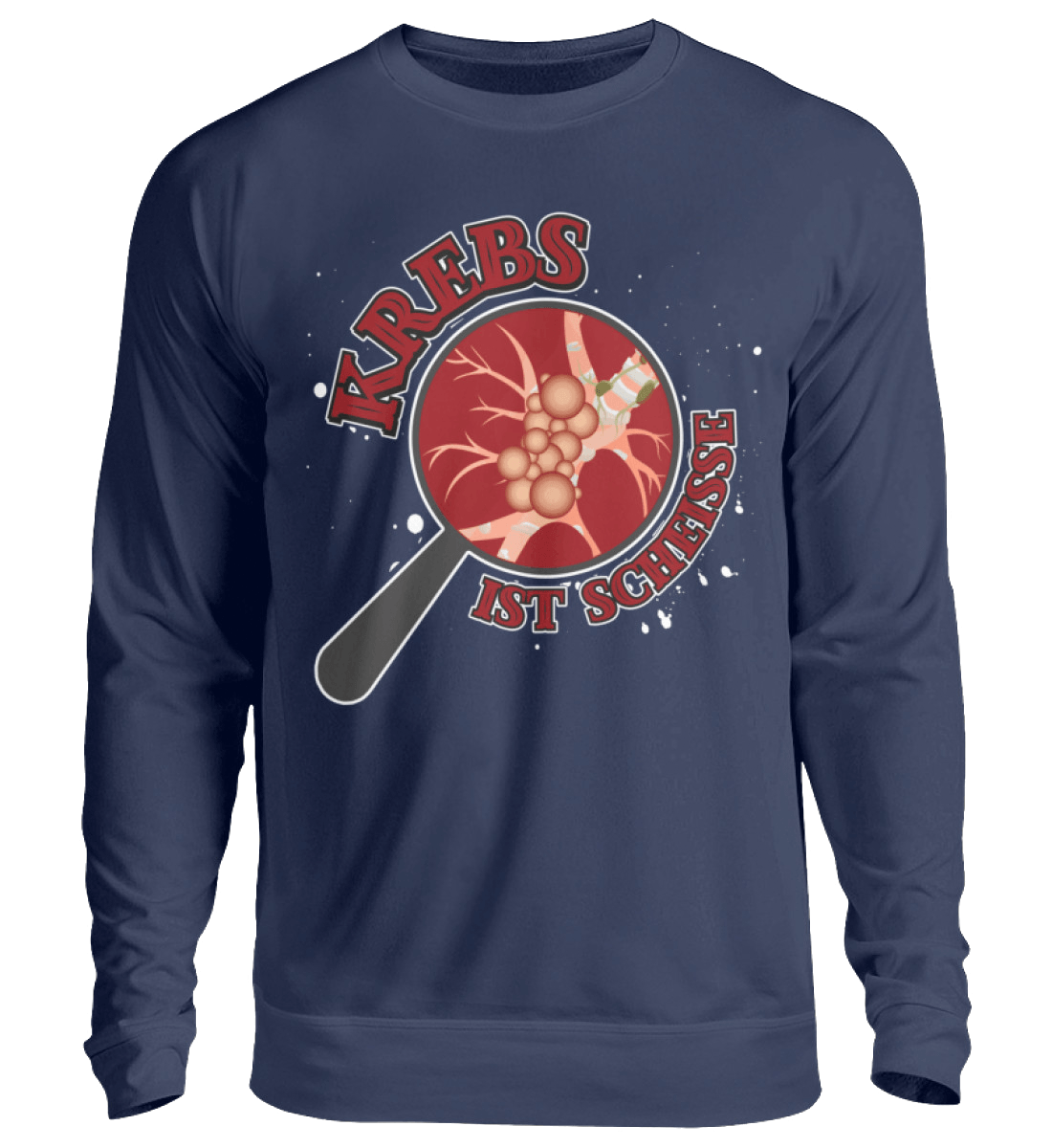 Krebs ist SCHEIßE | Herren Pullover