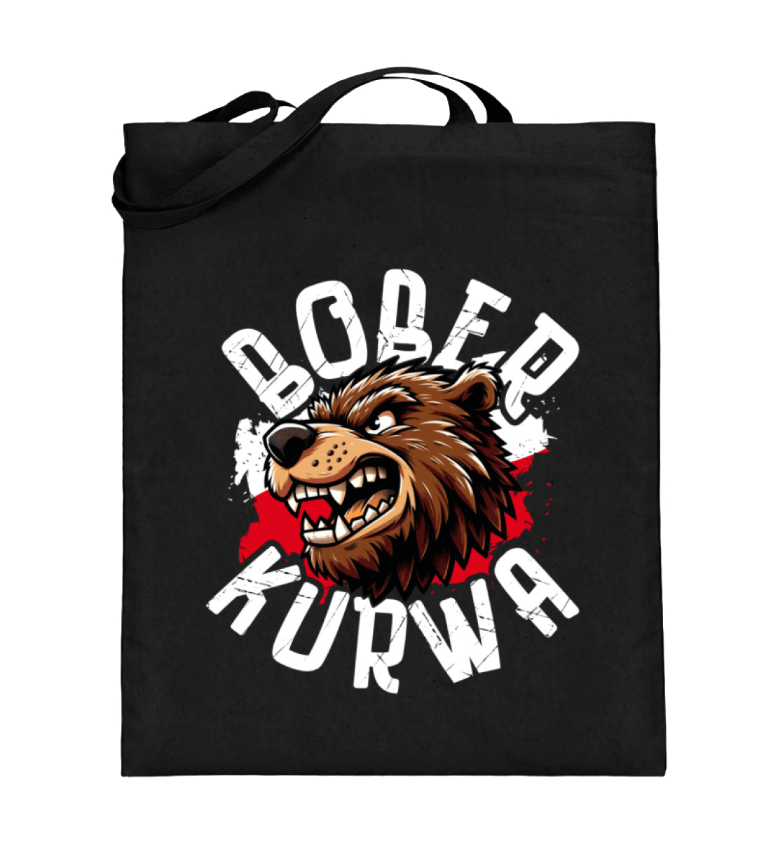 Premium Jutebeutel | BOBER - Lustiges Trenddesign