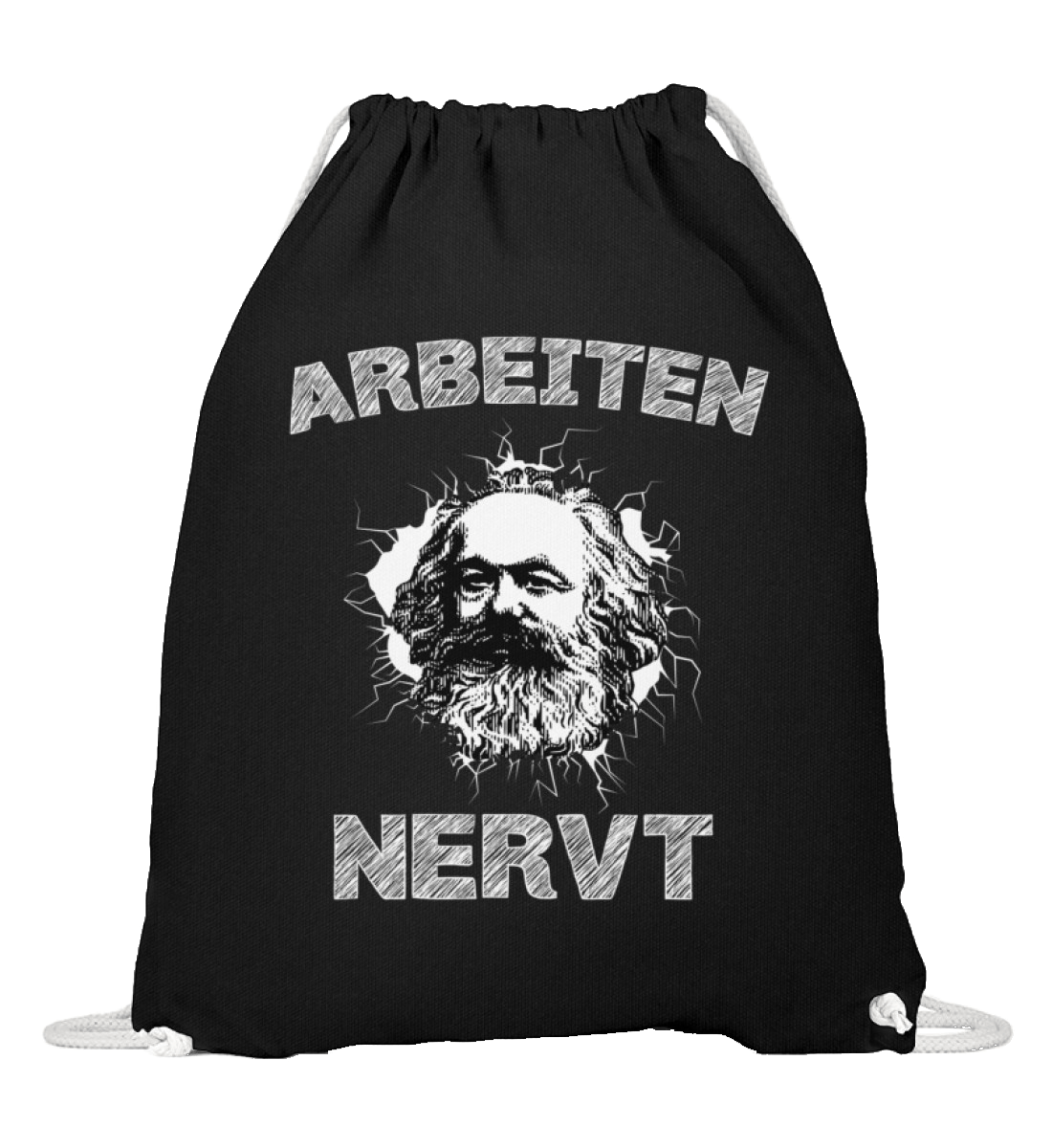 Arbeiten NERVT! | Sportbeutel by Pixdesign