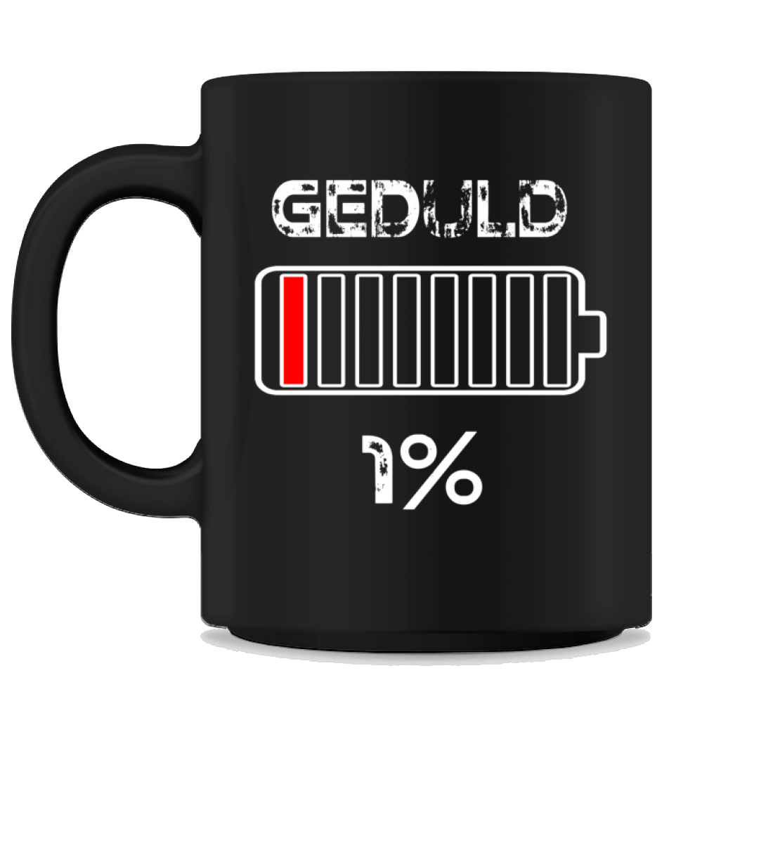 Geduld 1% Akku | Kaffeetasse