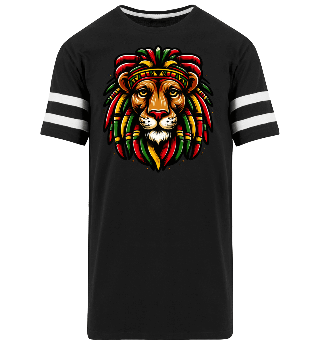 REGGAE Löwe | Herren Striped Long Shirt