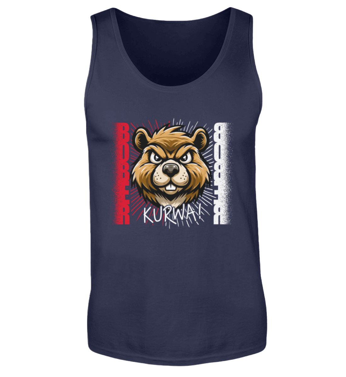 BOBER ᴋᴜʀᴡᴀ | Herren Tanktop by Pixdesign