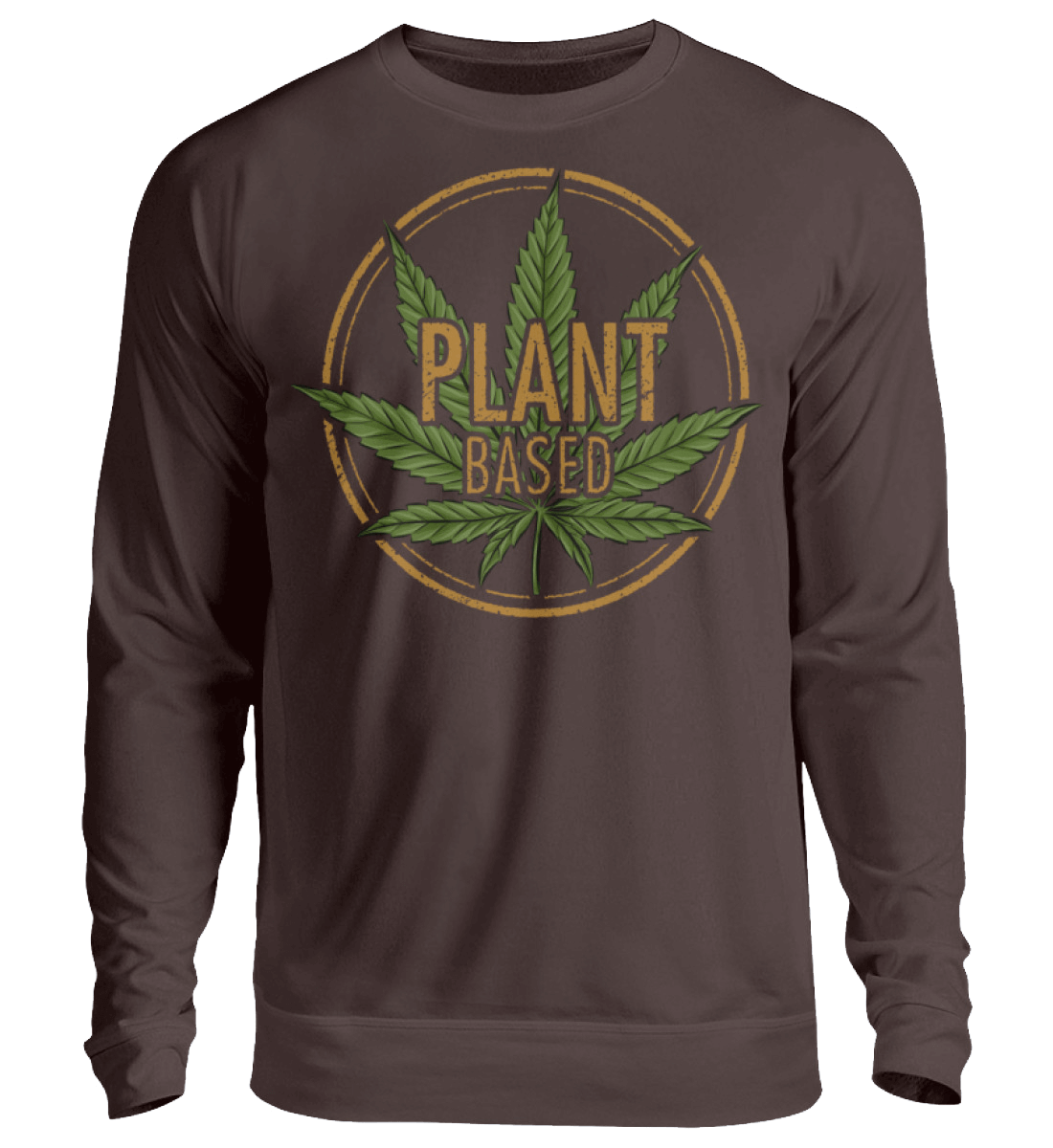 PLANT BASED | Herren Cannabis Pullover Braun
