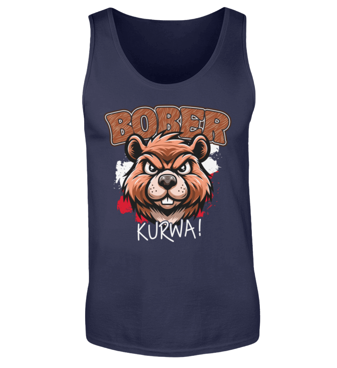 BOBER ᴋᴜʀᴡᴀ | Herren Tanktop by Pixdesign