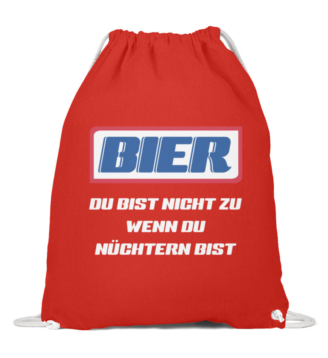 Premium Sportbeutel | Lustiges Bier Motiv für Partys & Malle