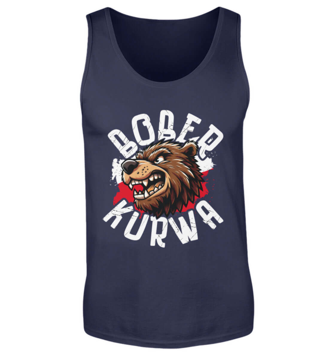 BOBER ᴋᴜʀᴡᴀ | Herren Tanktop by Pixdesign