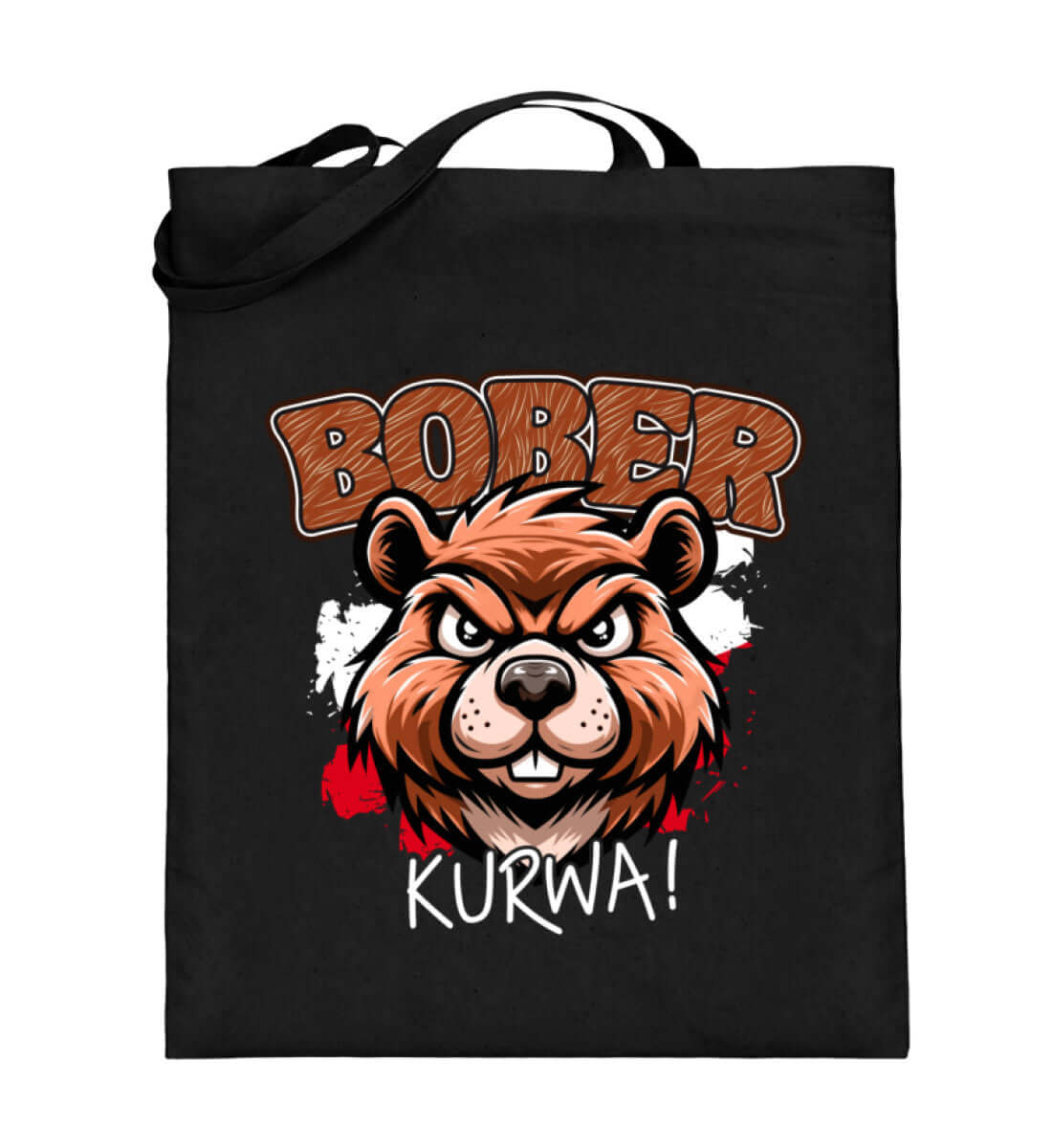 Premium Jutebeutel | BOBER - Lustiges Trenddesign