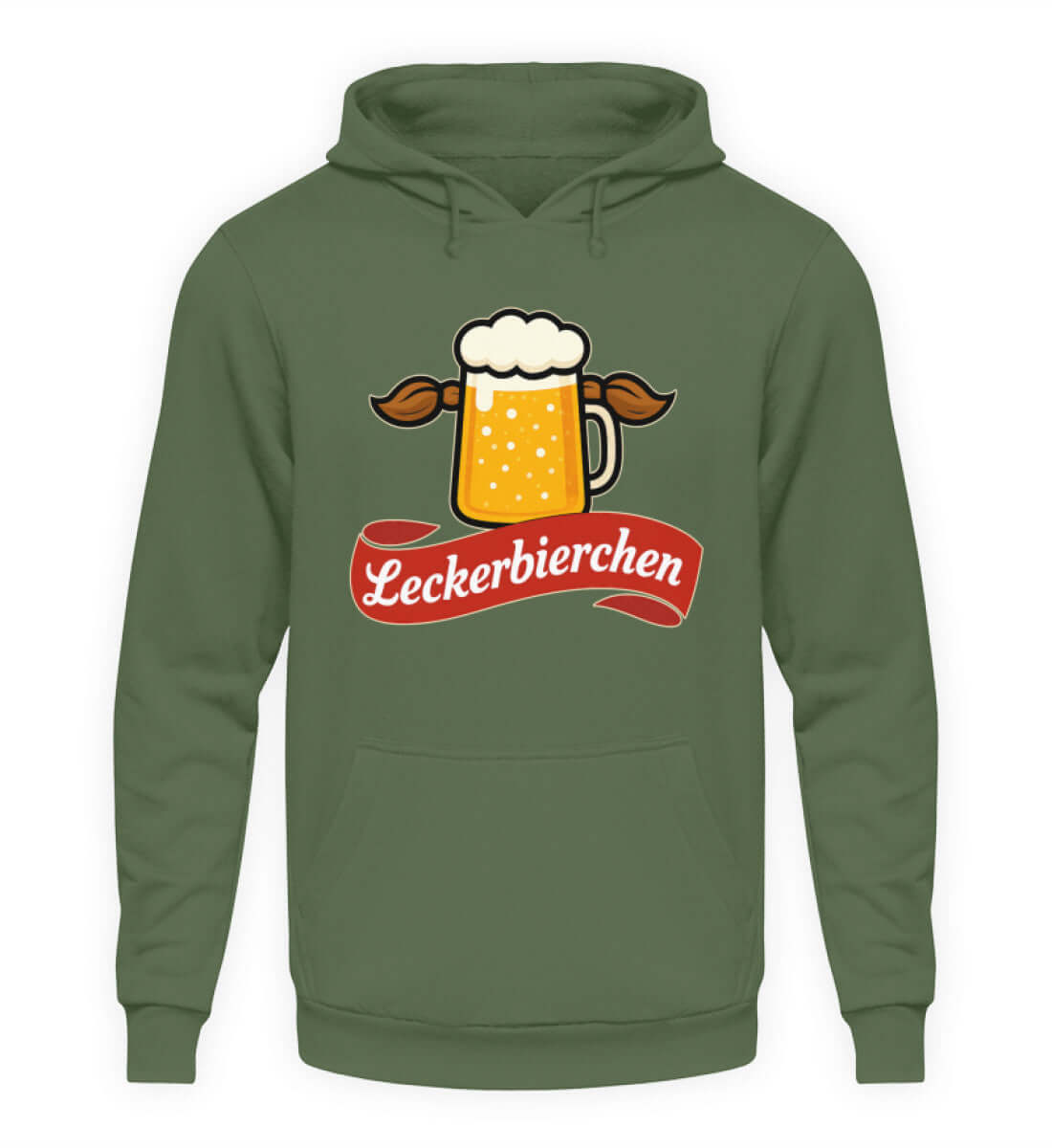 Leckerbierchen Herren Hoody mit witzigem Bier-Motiv, perfekt für entspannte Abende und Festivals.