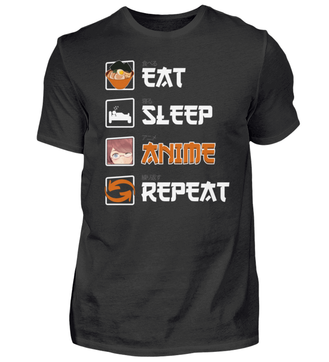 Anime Herren Shirt – Premium T-Shirt