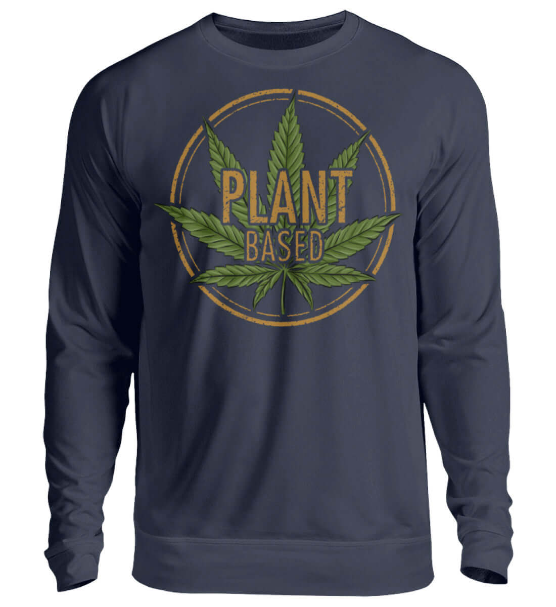 PLANT BASED | Herren Cannabis Pullover Navy
