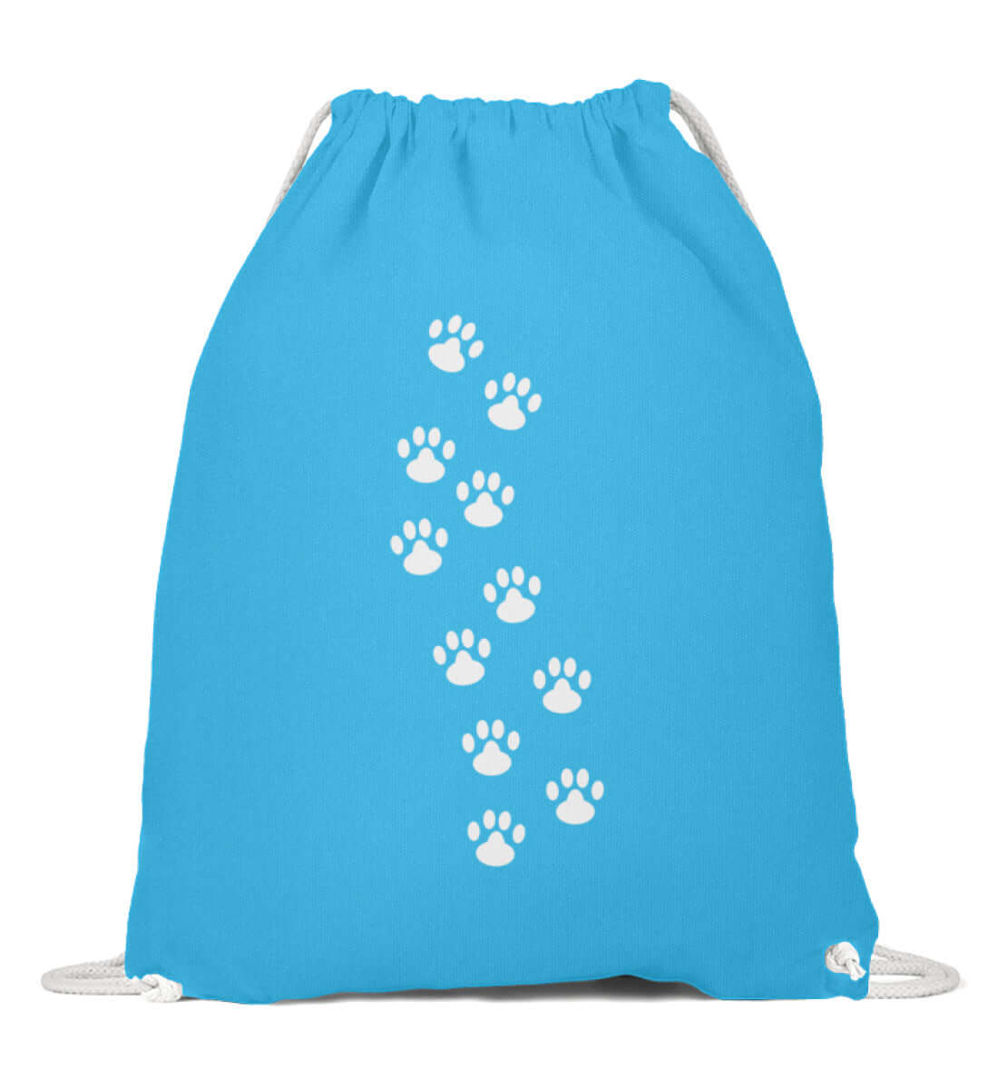 Premium Sportbeutel | Pfotenabdrücke - Pfötchen - Baumwoll Gymsac Pixdesign Onlineshop