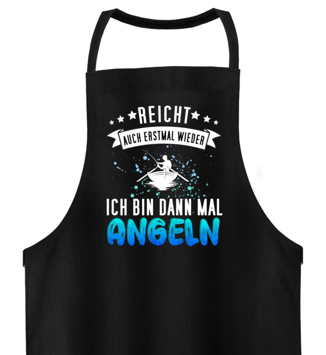 Hochwertige Grillschürze | Lustiges Angler Design - Funny Fischer Motiv