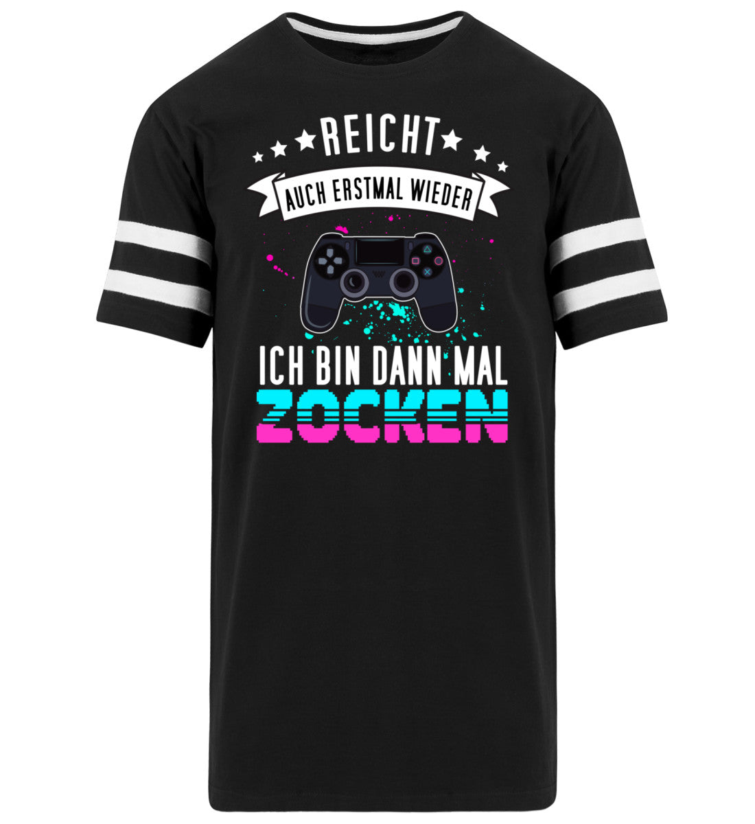 Ich geh ZOCKEN | Herren Striped Long Shirt