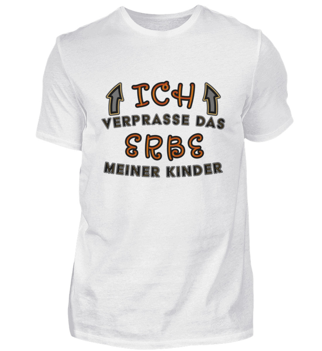 Ich verprasse das Erbe lustiger Spruch - Herren Shirt - Pixdesign Onlineshop - Herren Basic T-Shirt