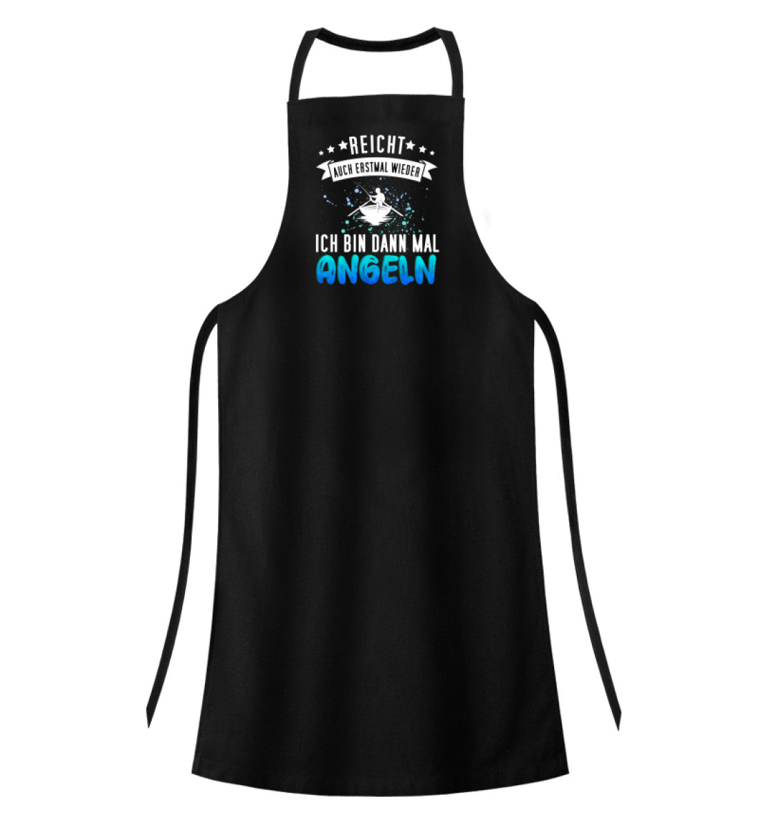 Hochwertige Grillschürze | Lustiges Angler Design - Funny Fischer Motiv