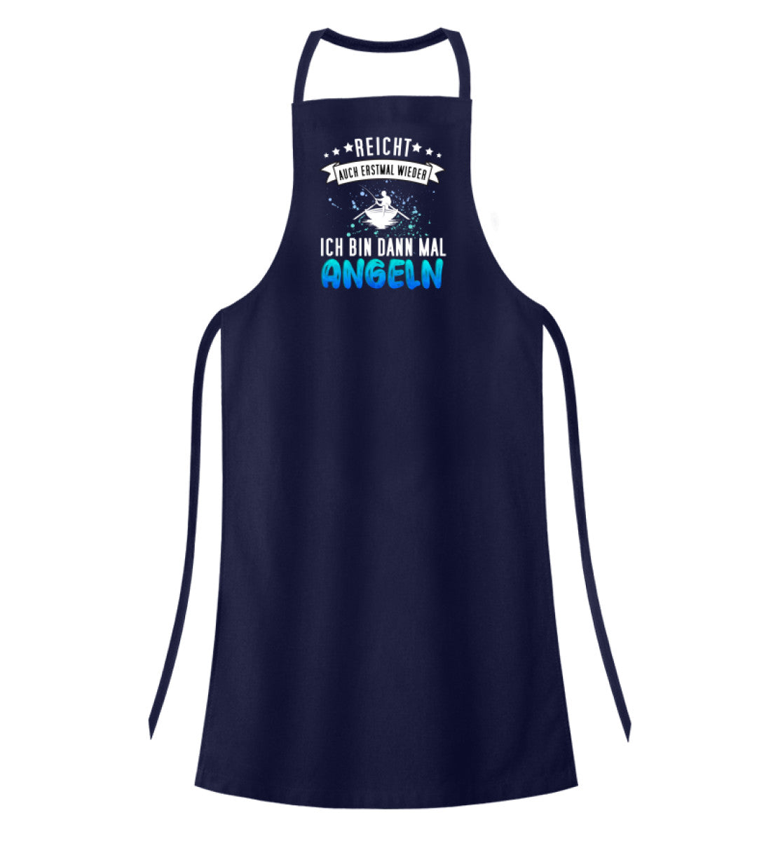 Hochwertige Grillschürze | Lustiges Angler Design - Funny Fischer Motiv