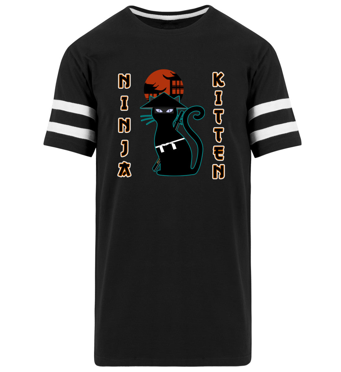 Ninja Katze | Herren Striped Long Shirt
