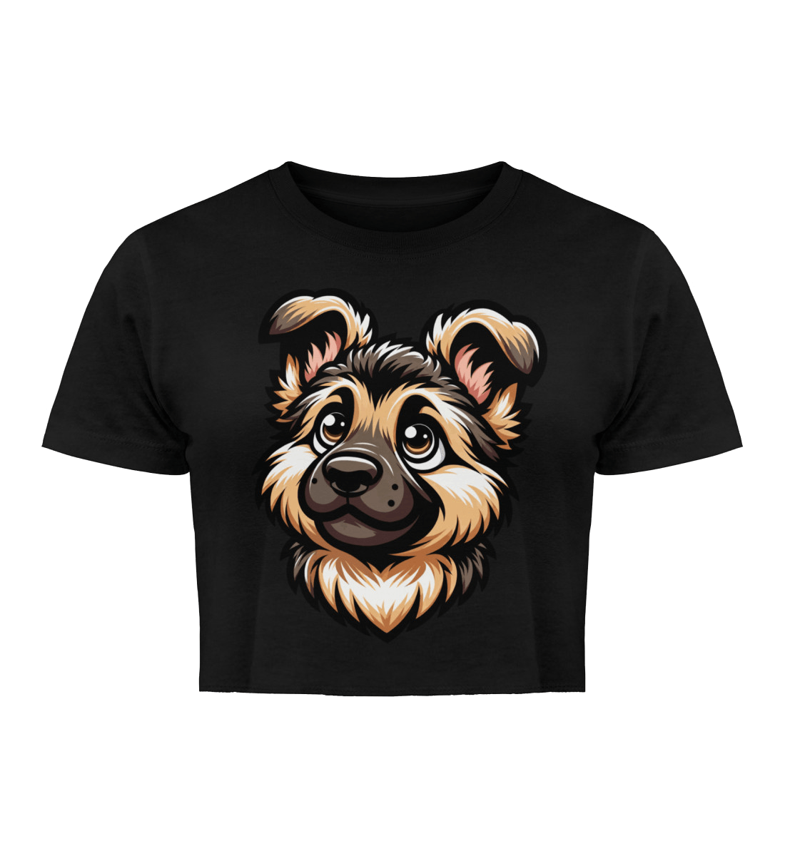Schäferhund Welpe | Damen Organic Crop Top