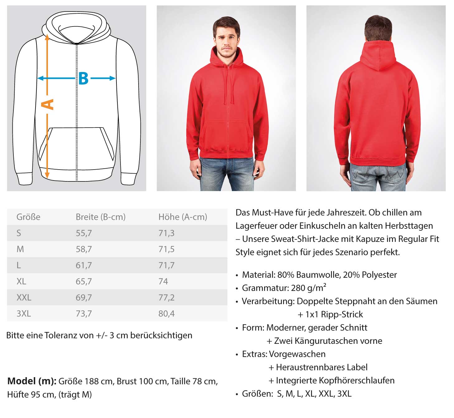 RettungsKÖFTE | Herren Zip-Hoody