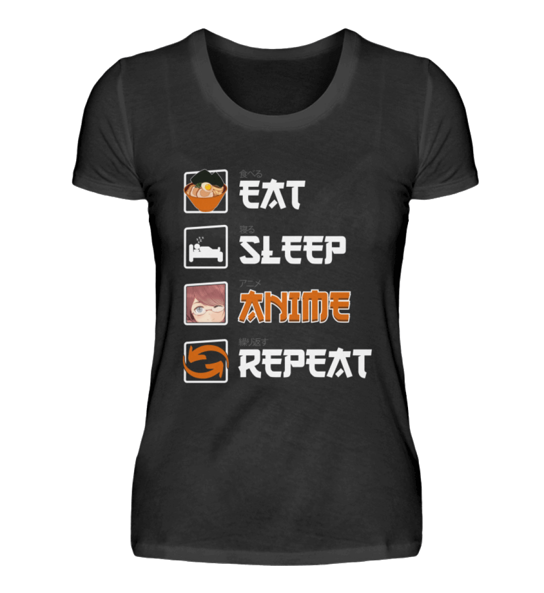 Damen T-Shirt | Lustiges Anime-Design