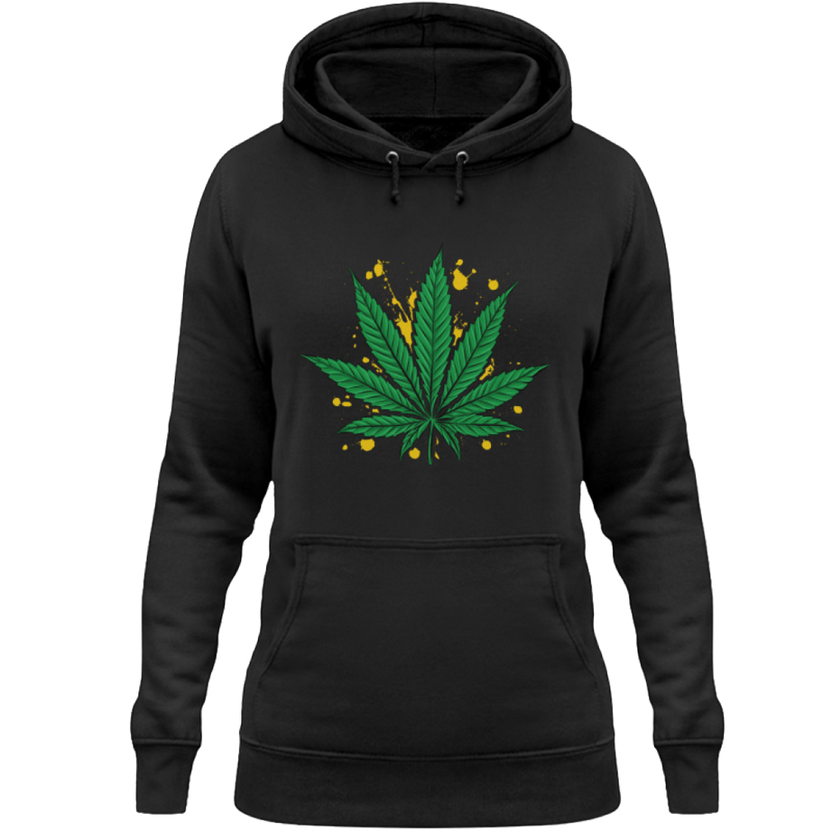 Damen Hoody | Cannabisblatt für Hanffreunde