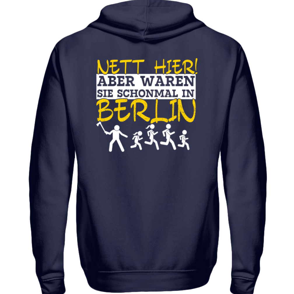 Nett hier aber waren Sie.. Berlin | Herren Zip-Hoody