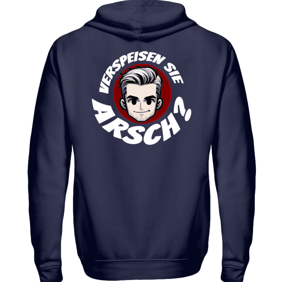 Verspeisen Sie Arsch? | Herren Zip-Hoody