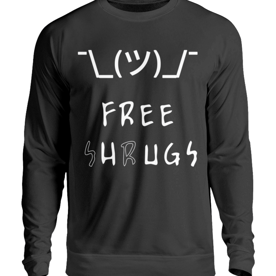 Free (S)H(R)UGS - Shrug-Face Emoji & Meme | Herren Pullover