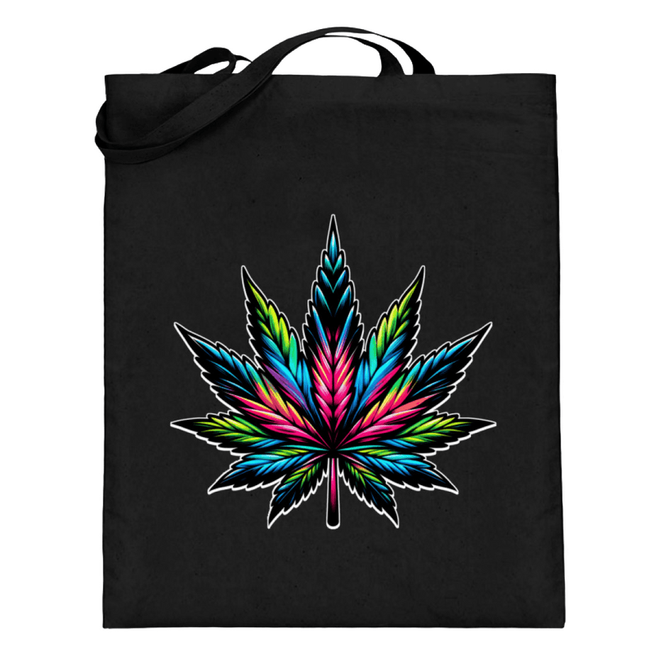 Cannabis-Blatt Retro | Premium Jutebeutel