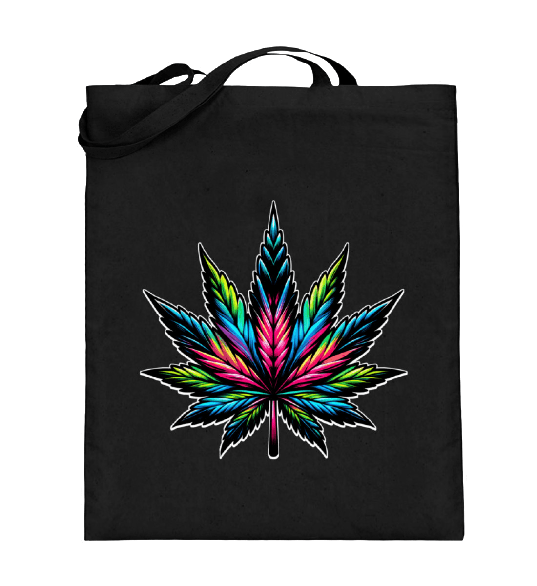 Cannabis-Blatt Retro | Premium Jutebeutel