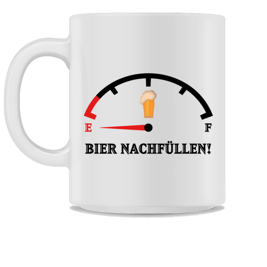 BIER nachfüllen! | Kaffeetasse by Pixdesign