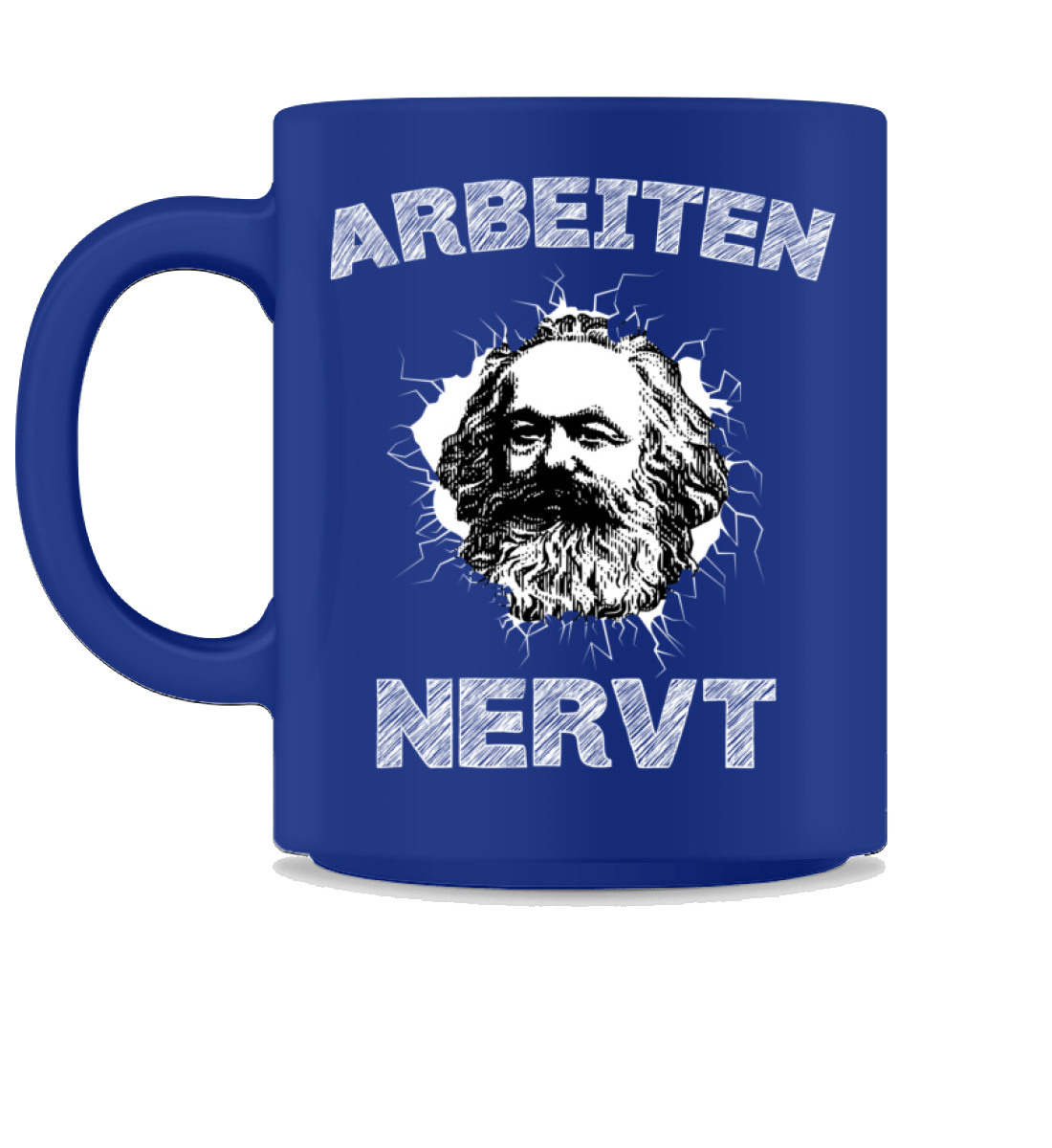 Arbeiten NERVT! | Kaffeetasse by Pixdesign