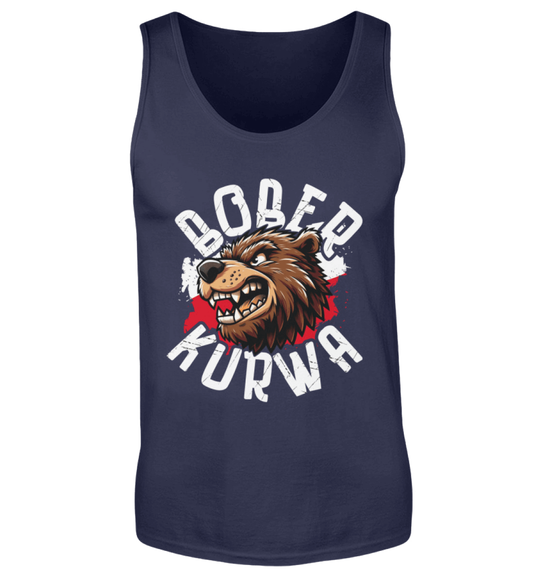 BOBER ᴋᴜʀᴡᴀ | Herren Tanktop by Pixdesign