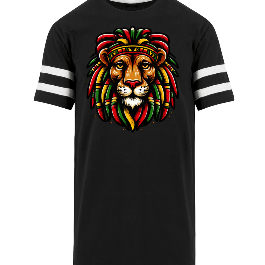 REGGAE Löwe | Herren Striped Long Shirt