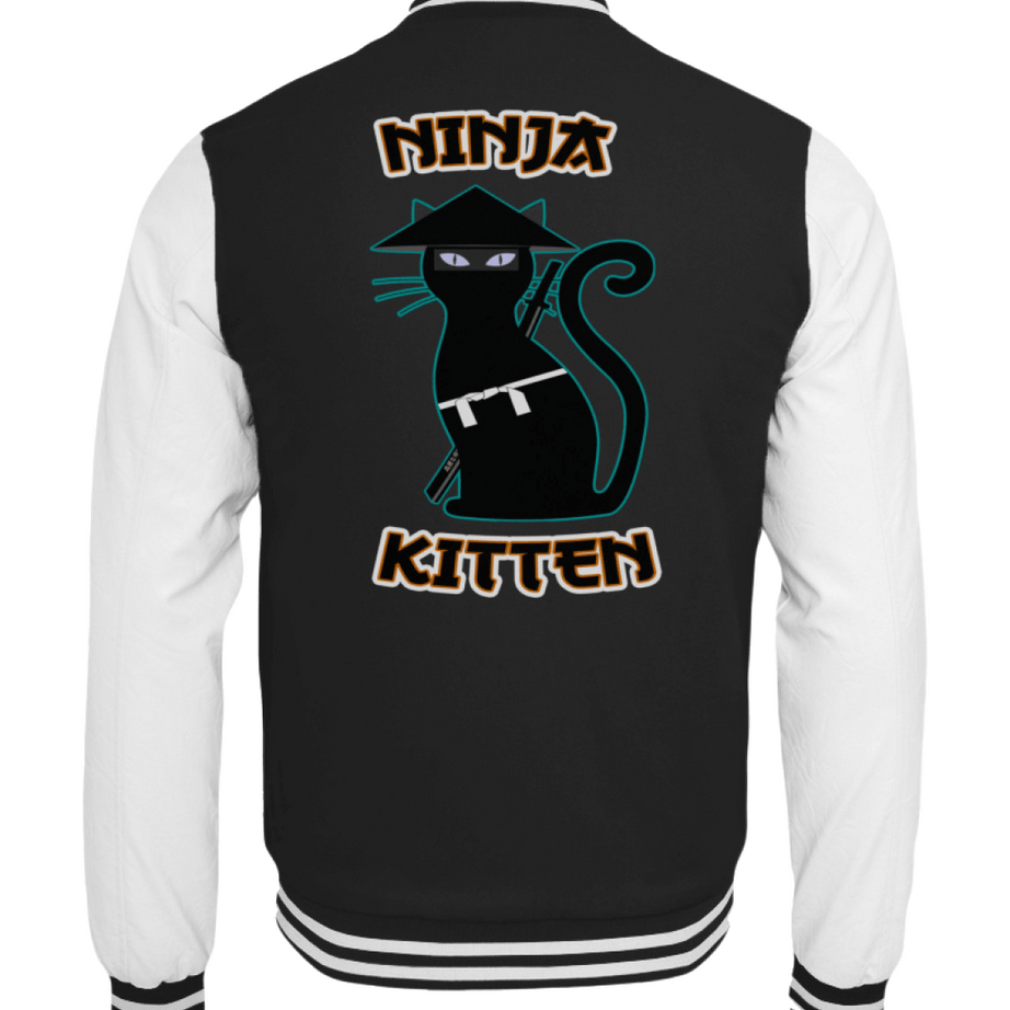 Ninia Kitten | Herren Collegejacke by Pixdesign