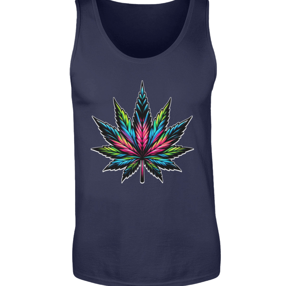 RETRO Cannabisblatt | Herren Premium Tanktop