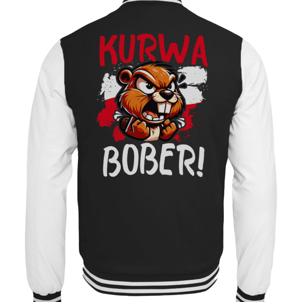 BOBER Kurwa | Herren Collegejacke by Pixdesign