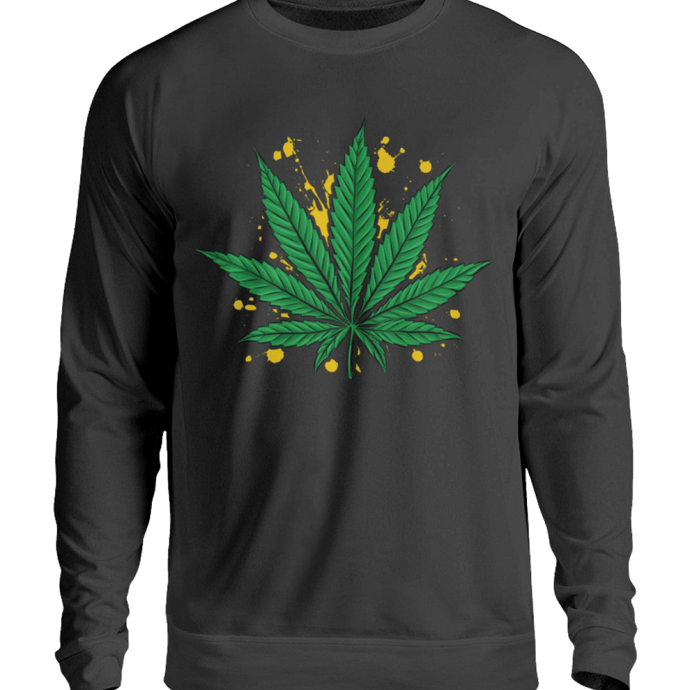 Hanfblatt | Damen Cannabis Pullover by Pixdesign