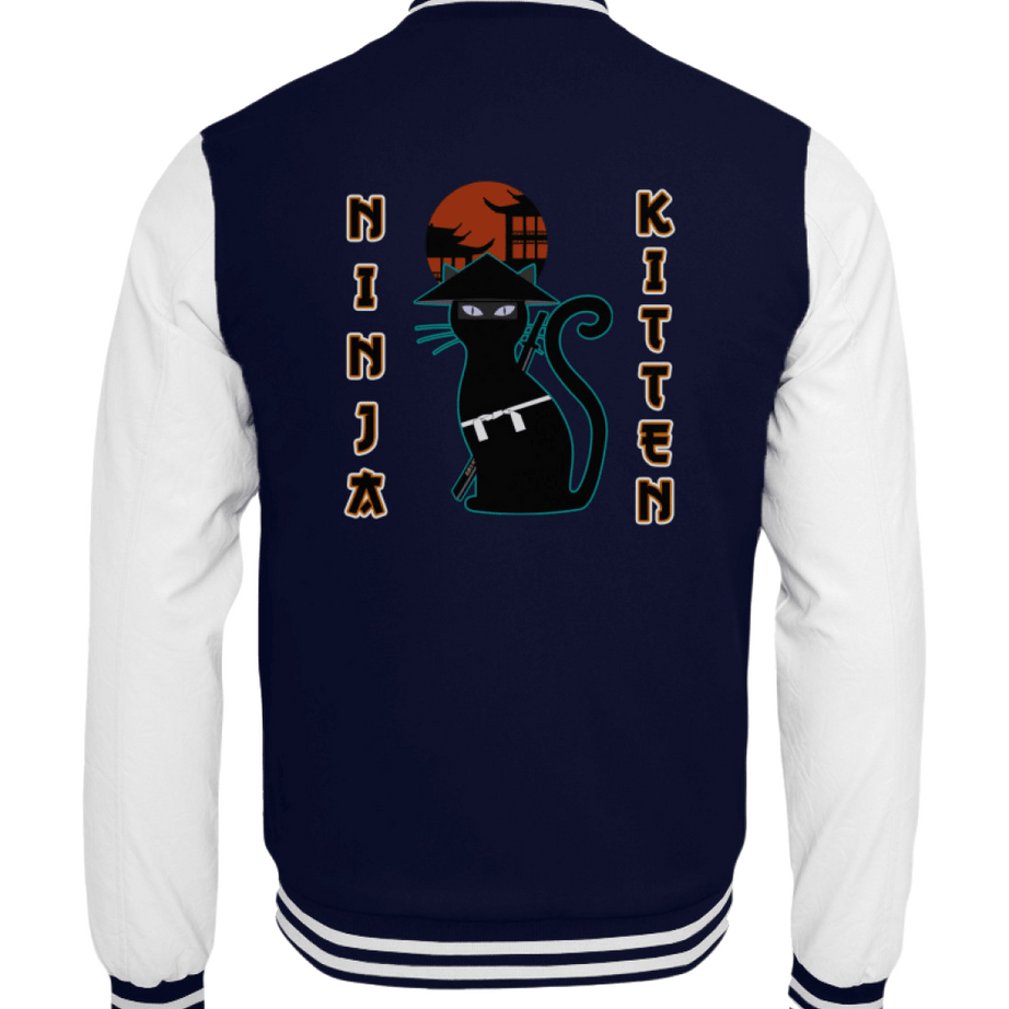 Ninia Kitten | Herren Collegejacke by Pixdesign