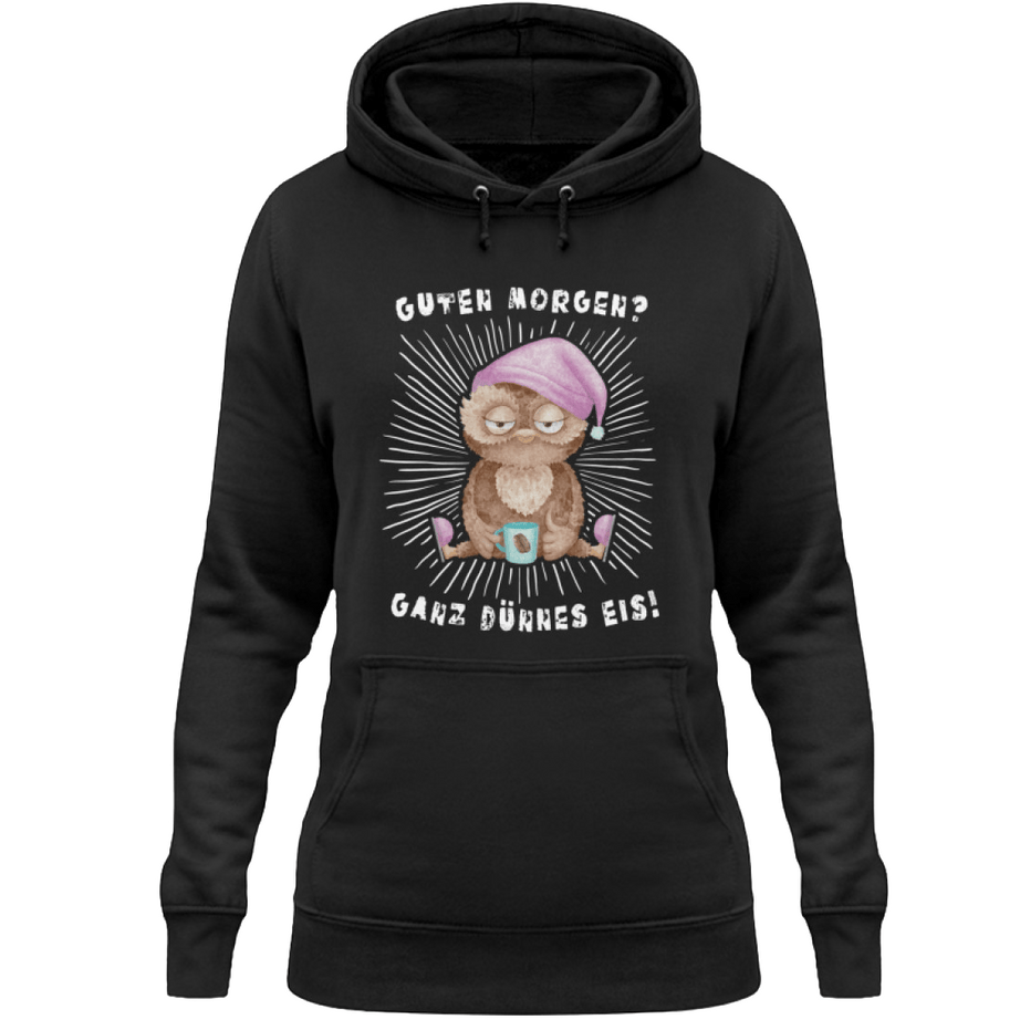 Morgenmuffel | Damen Hoody by Pixdesign