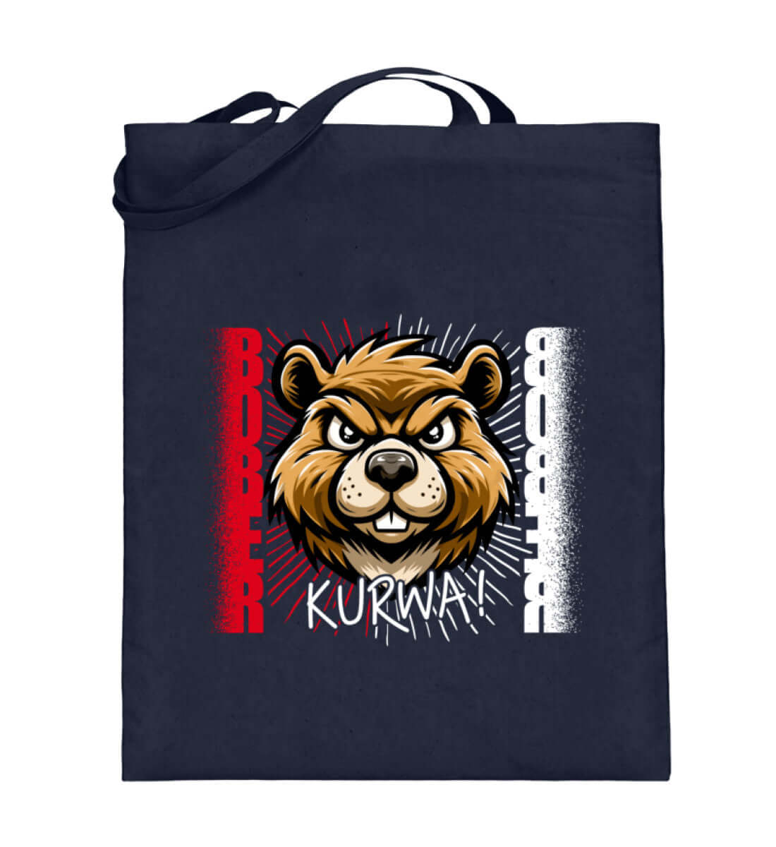 Premium Jutebeutel | BOBER - Lustiges Trenddesign