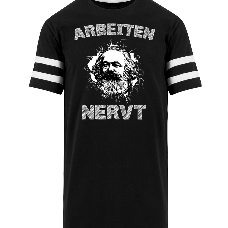 Arbeiten NERVT! | Herren Striped Long Shirt