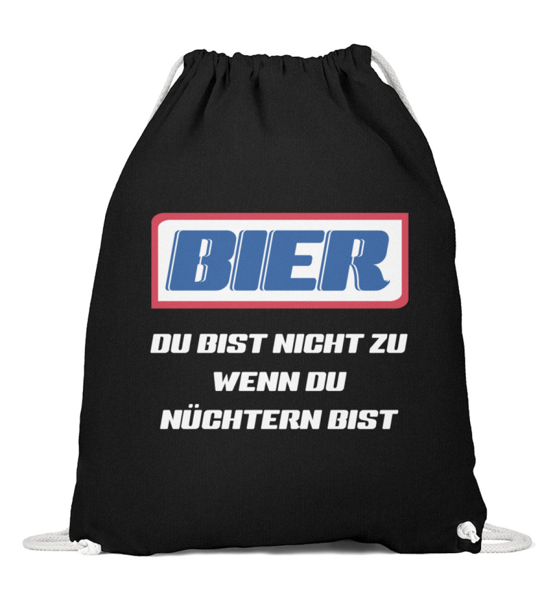 Premium Sportbeutel | Lustiges Bier Motiv für Partys & Malle