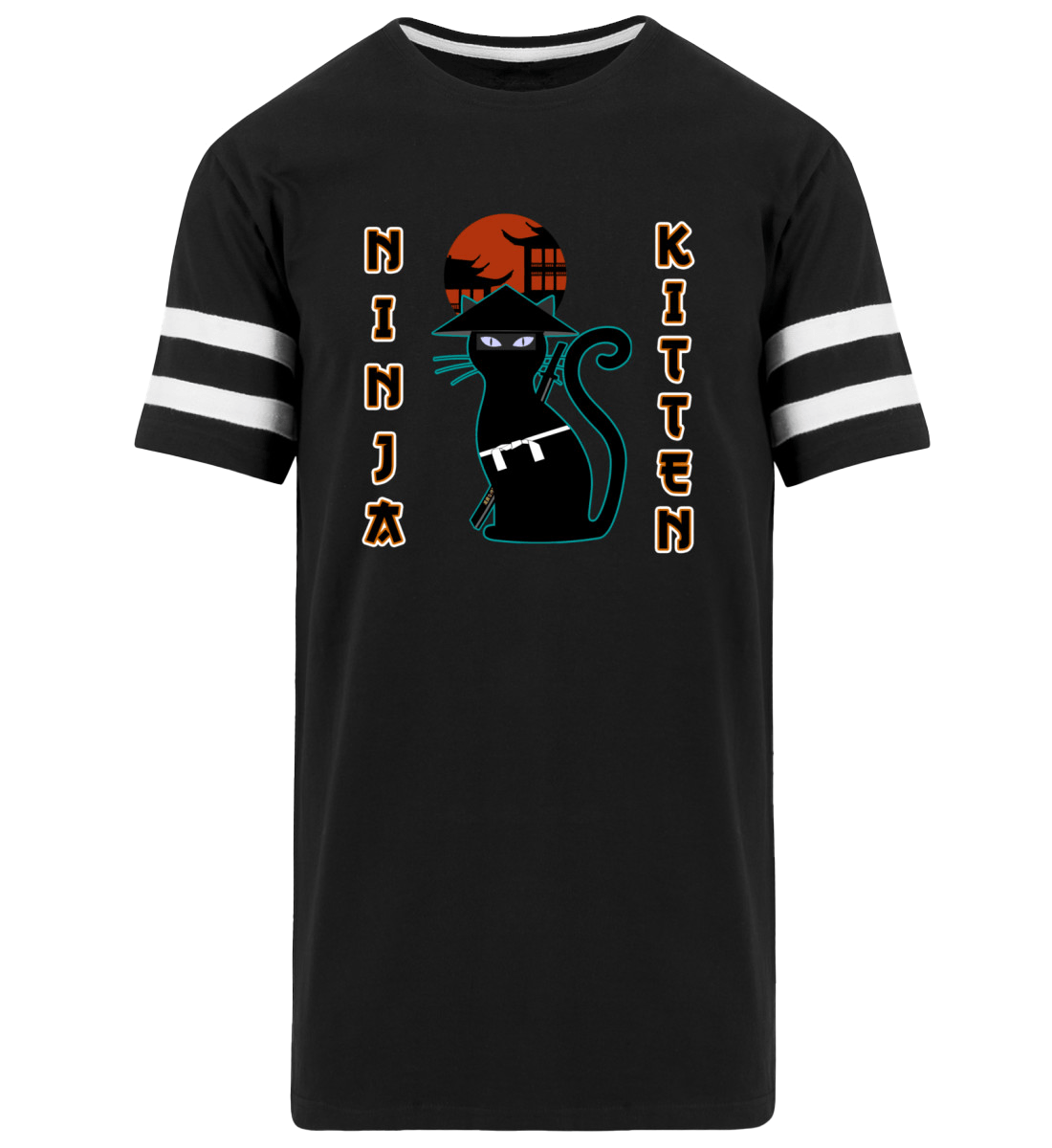 Ninja Katze | Herren Striped Long Shirt