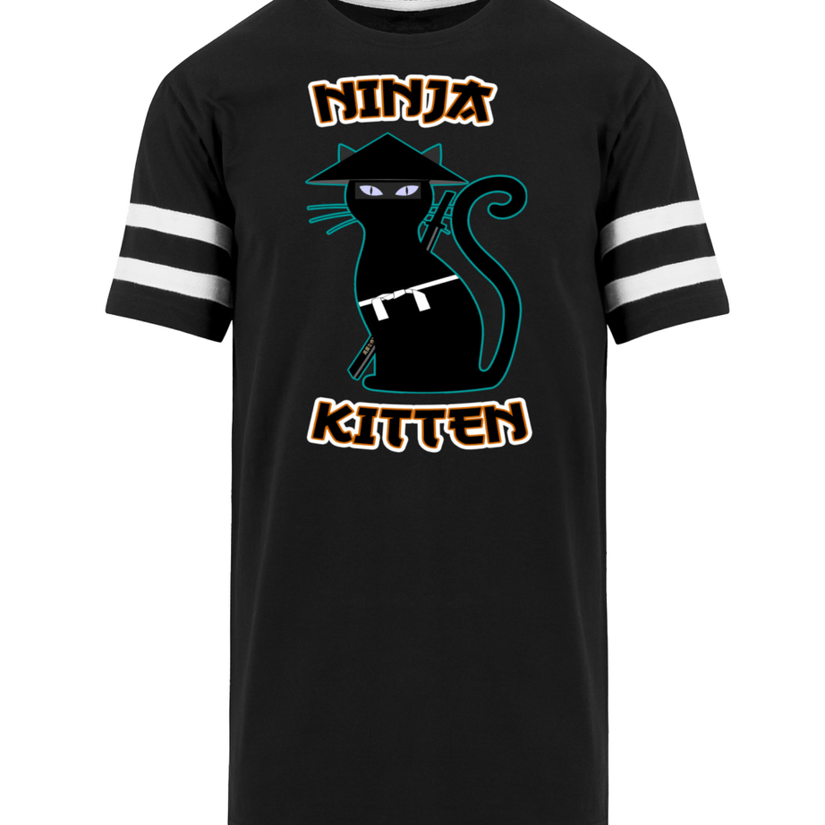 Ninja Katze | Herren Striped Long Shirt